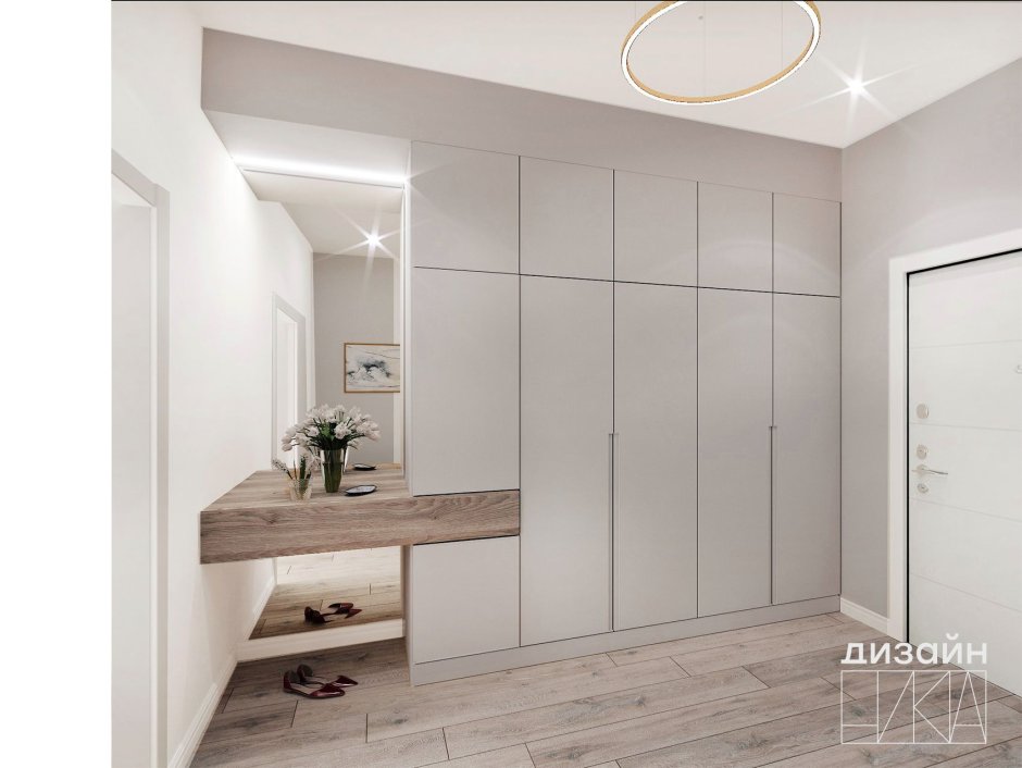 Прихожая кашемир серый