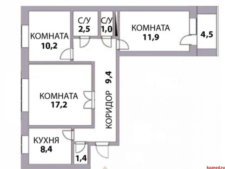 Планировка 3 комнатной квартиры 9 этажного панельного дома