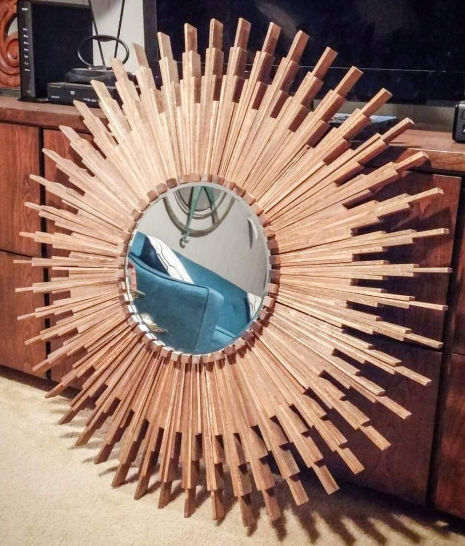 Зеркало из прищепок