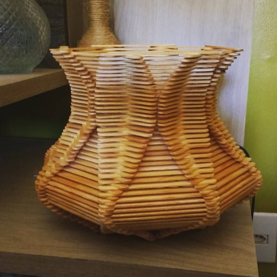 Абажур из палочек