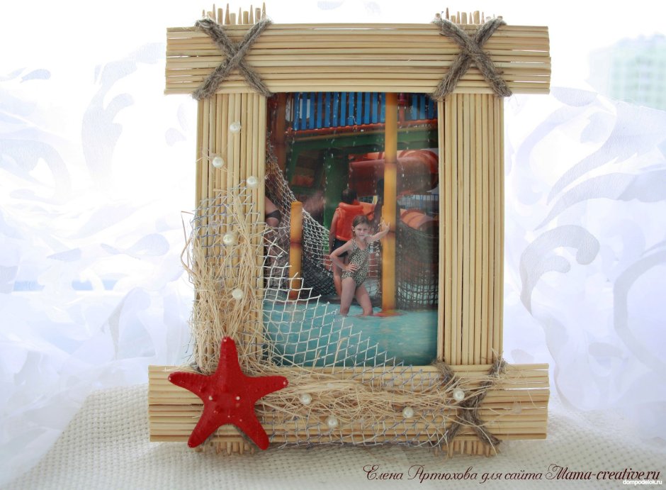 Хлебница из палочек для суши