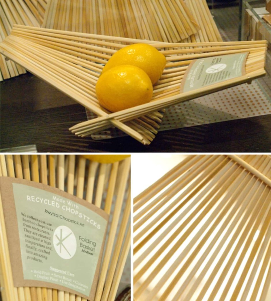 Декор из палочек для суши