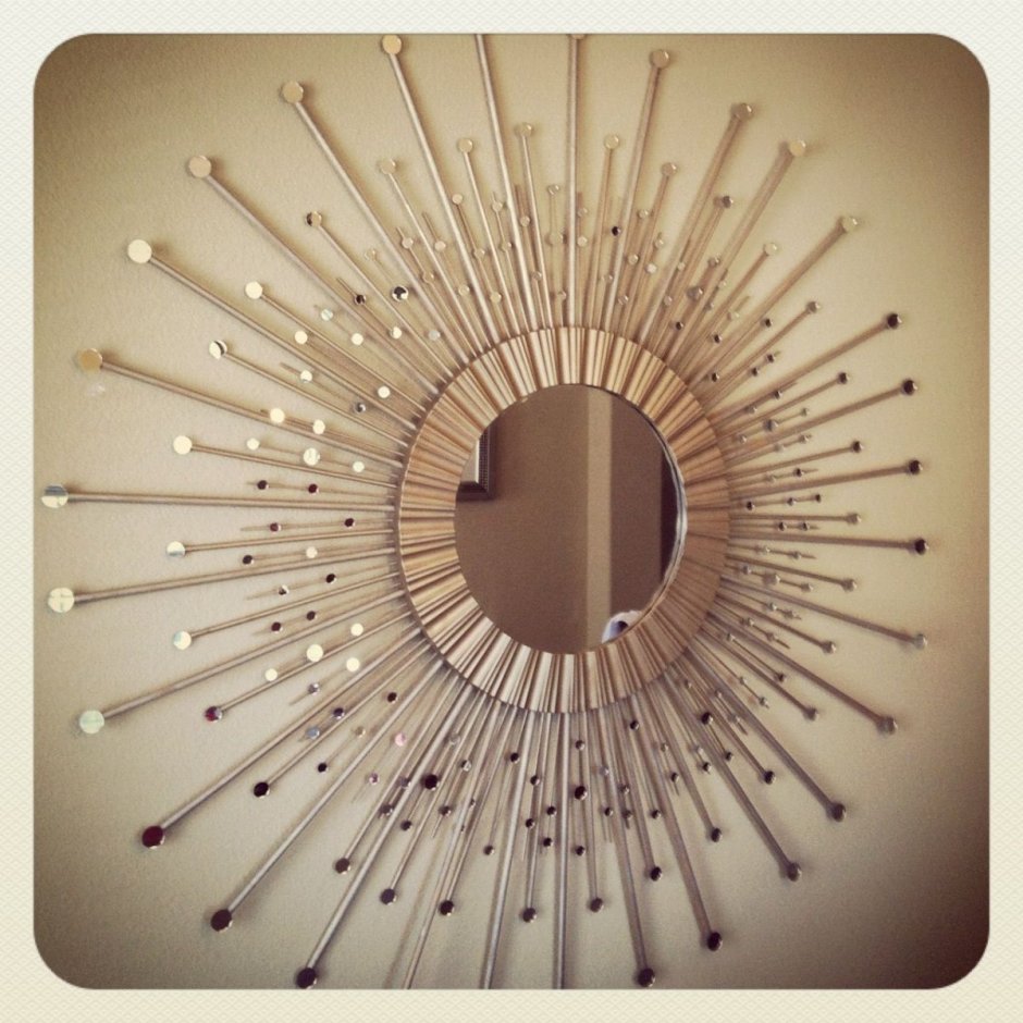 Декор зеркала палочек от мороженого