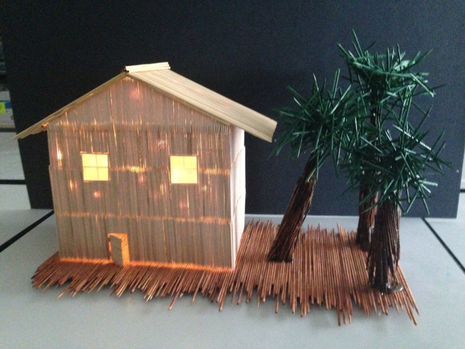 Цветы из китайских палочек