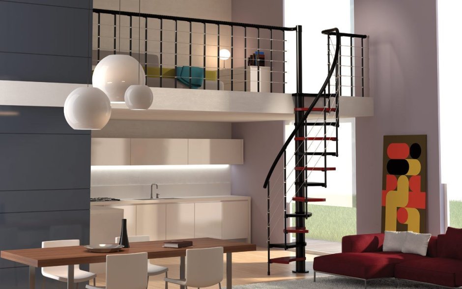 Лестница в Тини хаусе