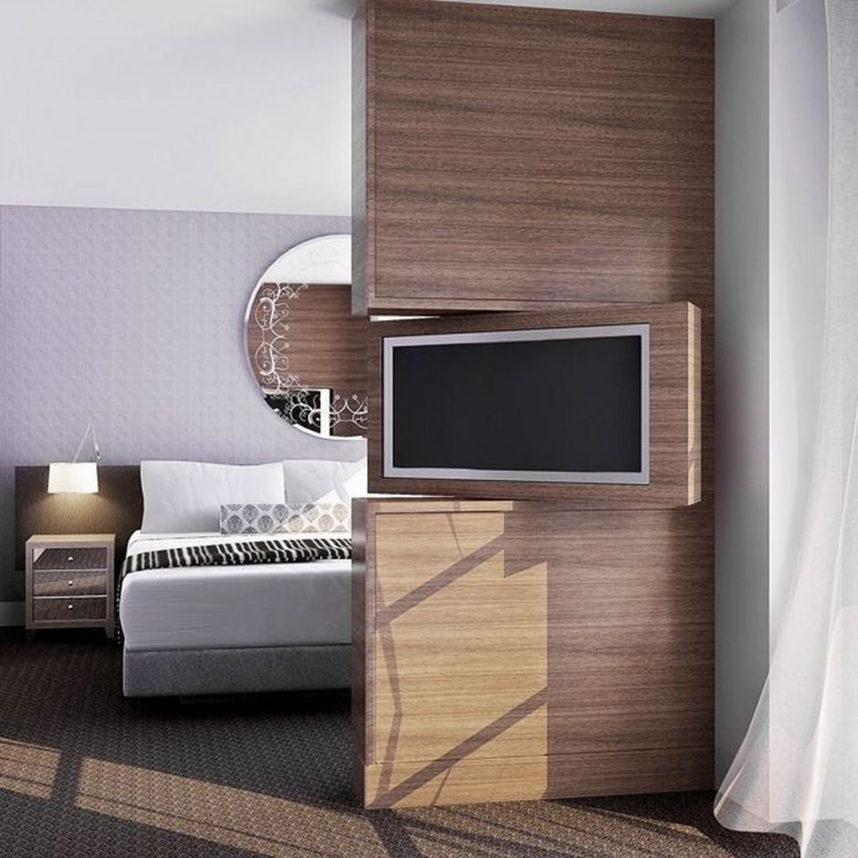 Перегородка с телевизором