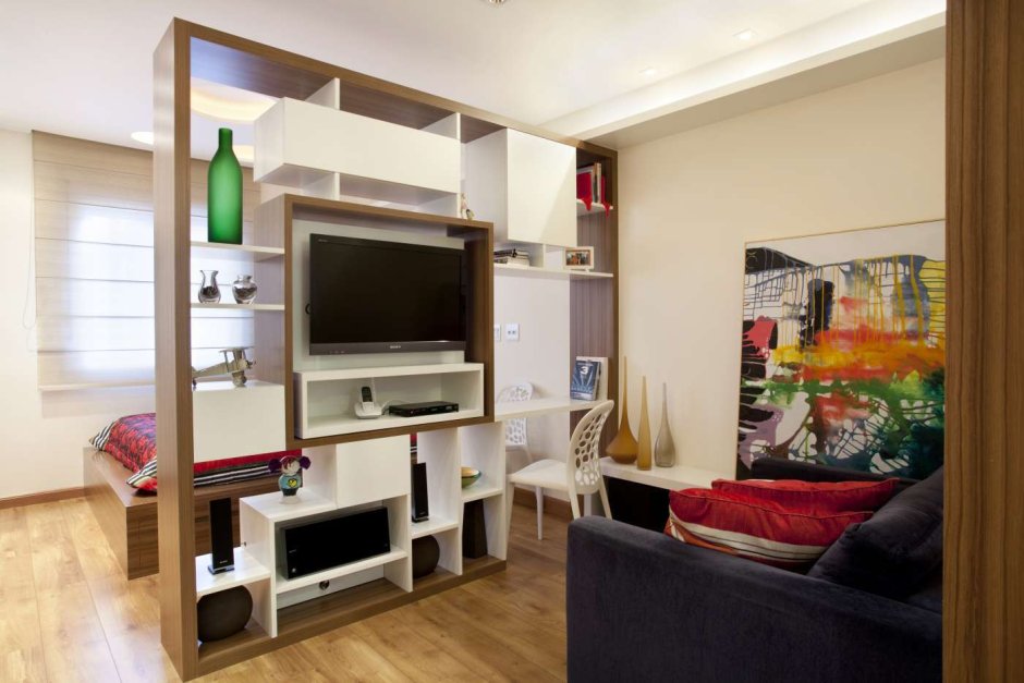 Перегородки для зонирования пространства в комнате