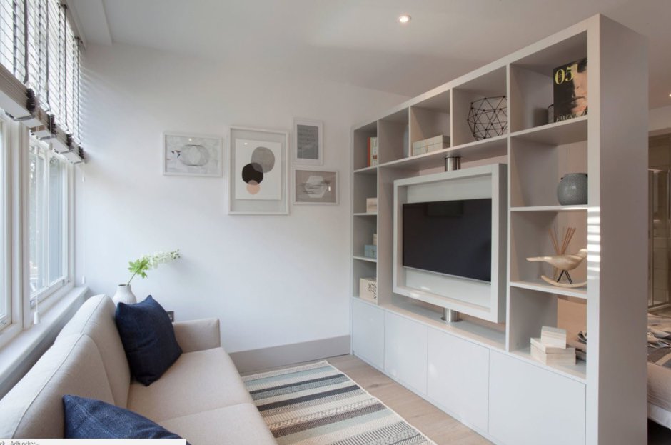 Перегородки для зонирования пространства в спальне