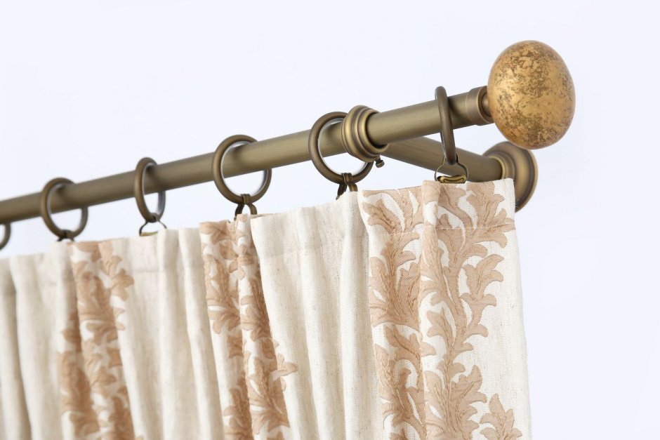 Двойной деревянный карниз Monako 28мм + 28мм, 300см, дуб