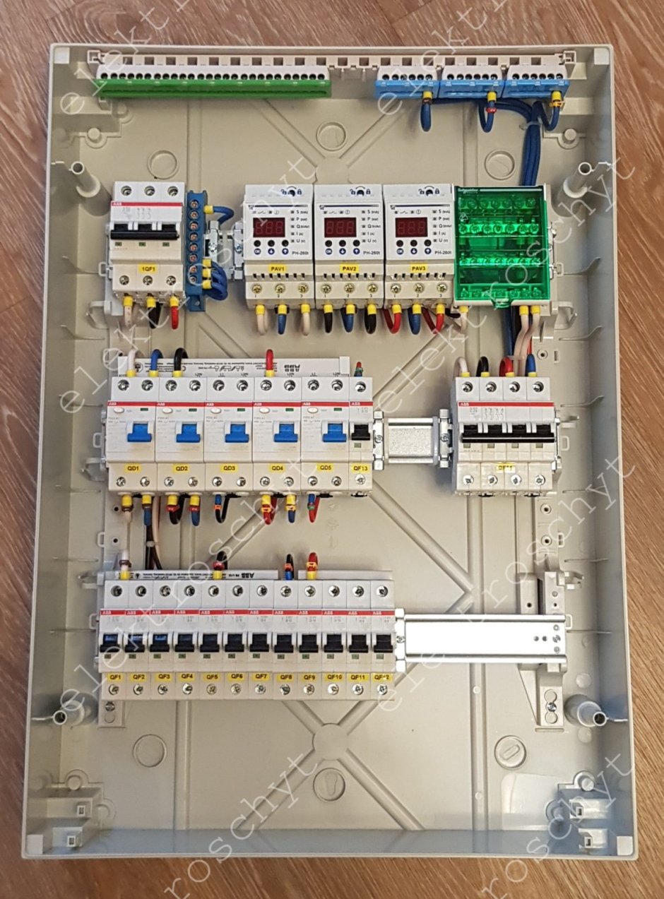 Сборка щитка Шнайдер на 36 автоматов