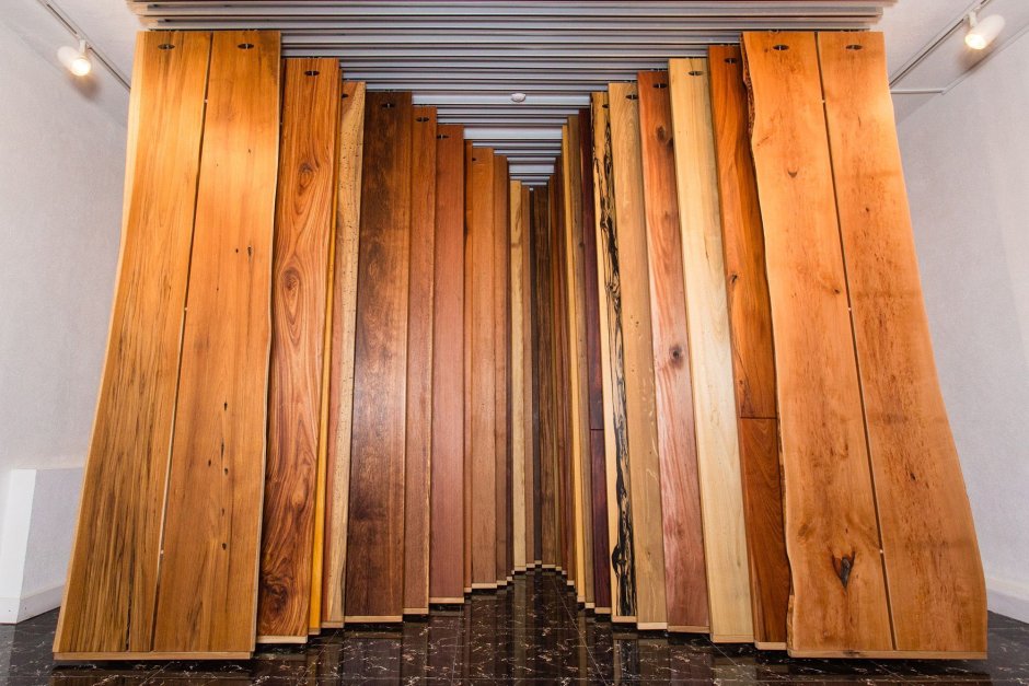 Обрезная доска стена