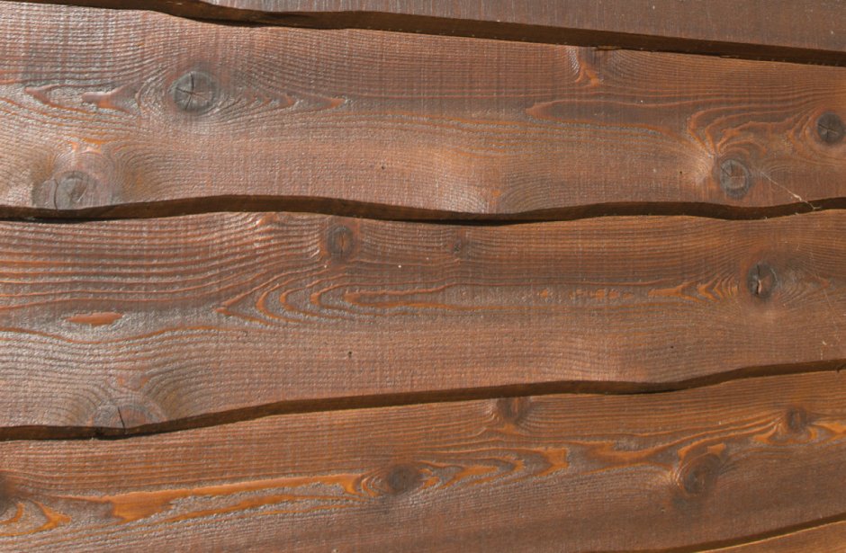 Отделка стен необрезными досками