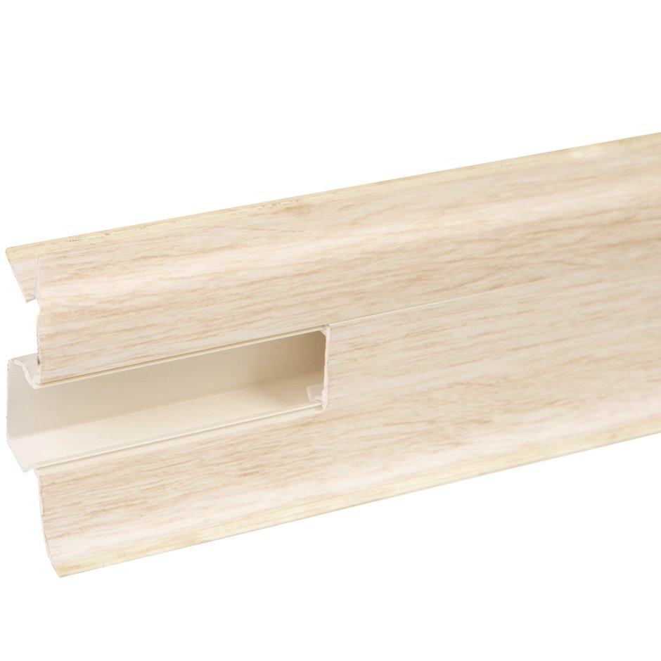 Плинтус напольный Тополь канадский высота 56 мм длина 2.5 м
