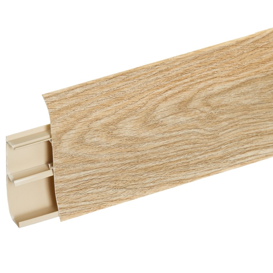 Плинтус напольный ПВХ 85мм ДКК-8501 2,5м полуматовый дуб беленый (20)