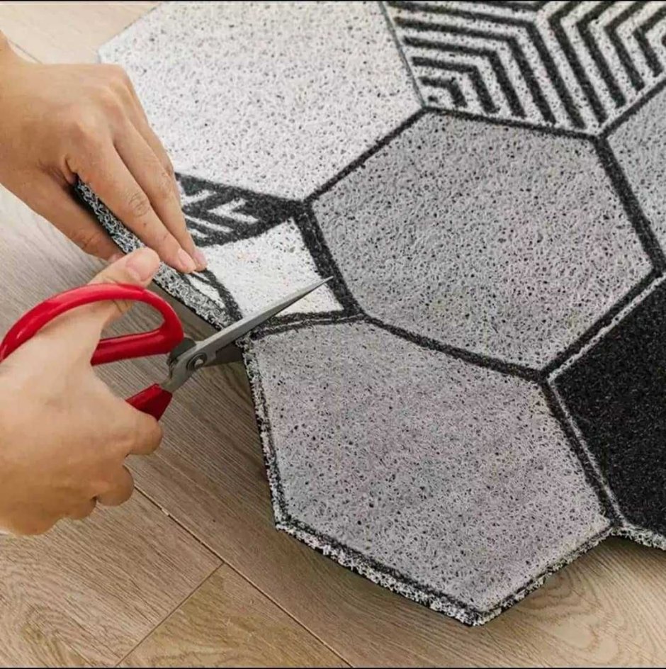 Придверный коврик соты в прихожую