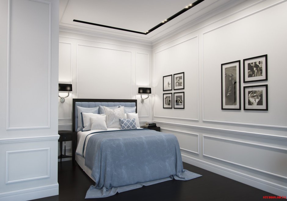 Потолочный плинтус в цвет стен