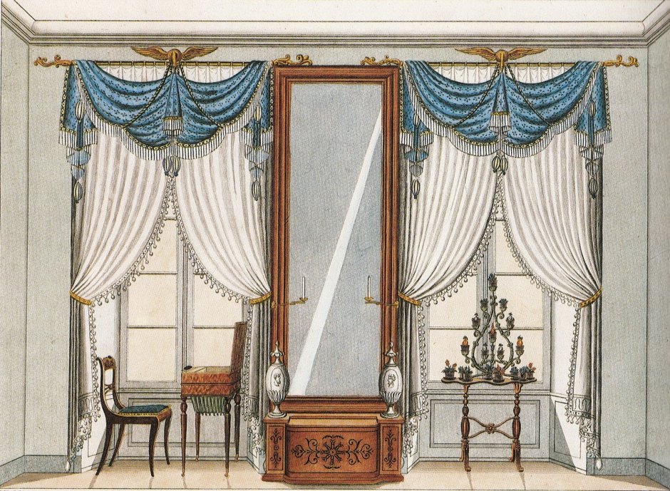 Ткани шторы Ампир 19 век Франция
