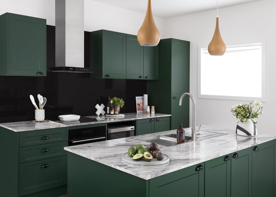 Кухонный гарнитур ikea темно зеленый