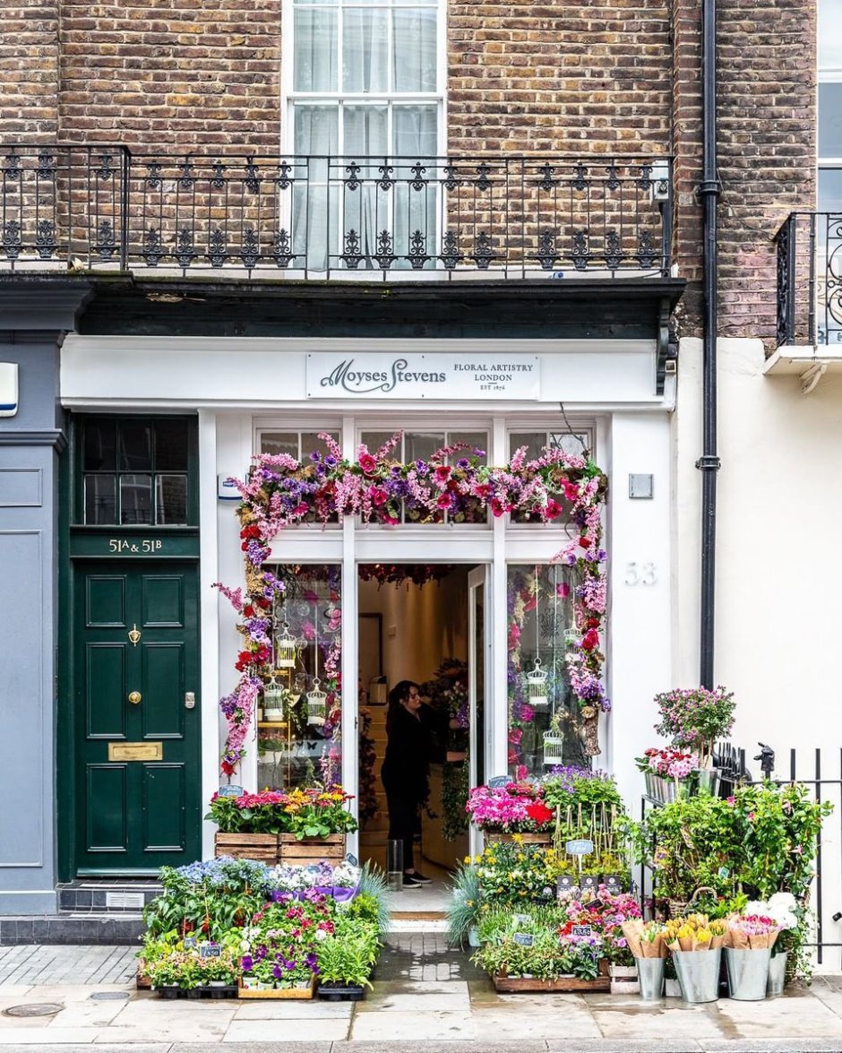 Цветочный магазин в Лондоне