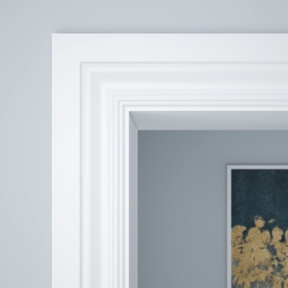 Отделка окна молдингом