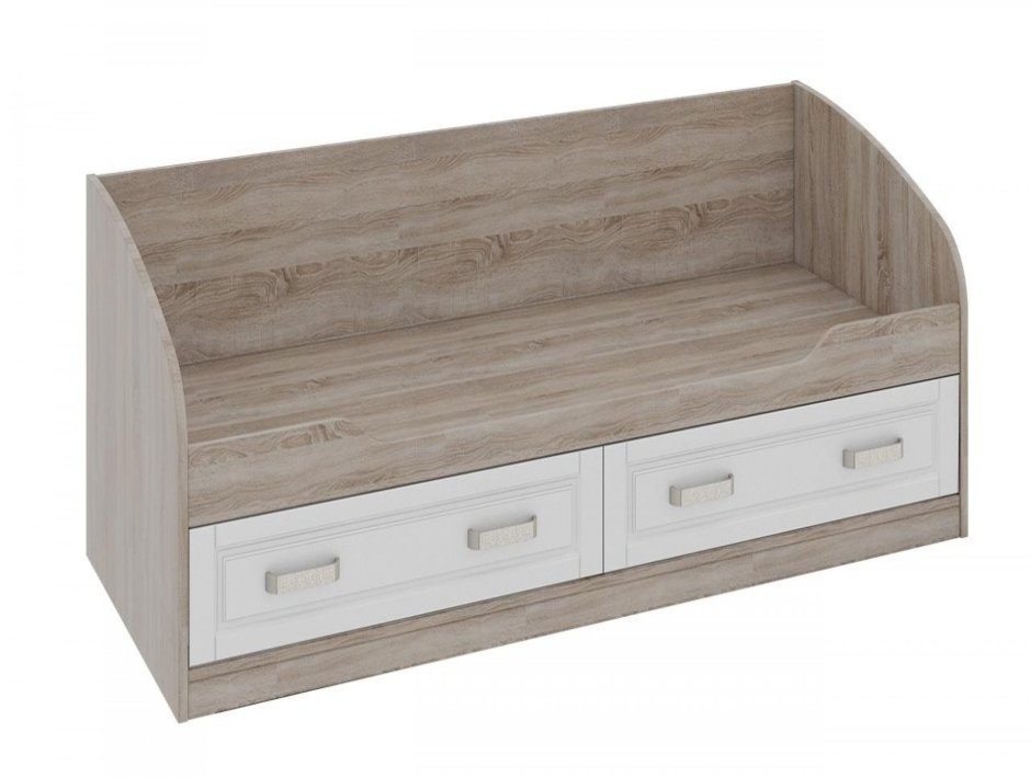 Кровать с 2-мя ящиками «Прованс» (дуб сонома трюфель/крем)