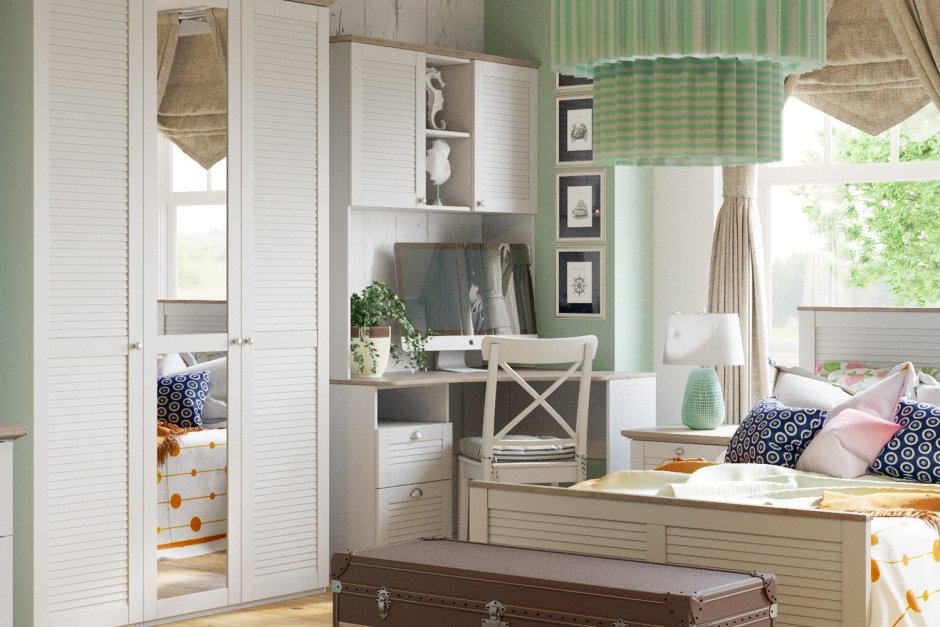 Кровать с 2-мя ящиками «Прованс» (дуб сонома трюфель/крем)