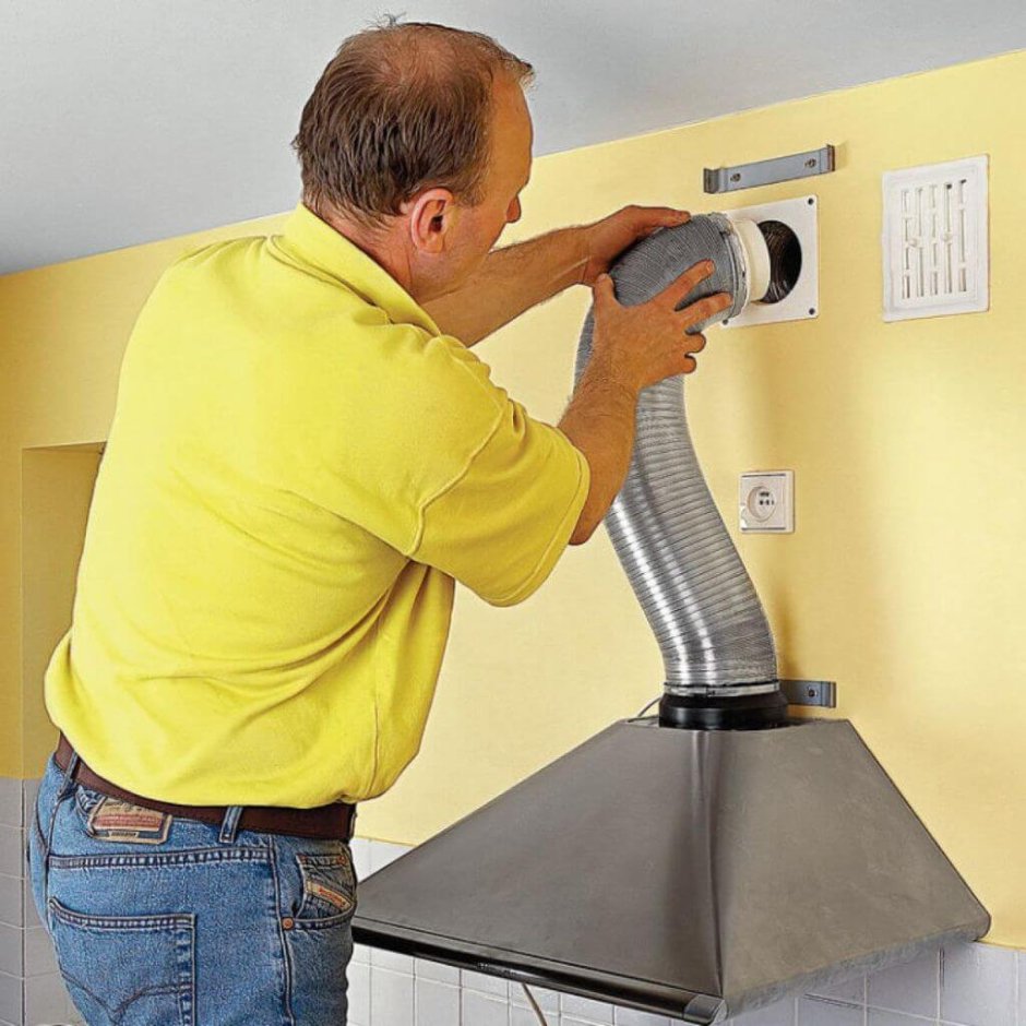 Вытяжная система вентиляции для кухонной вытяжки