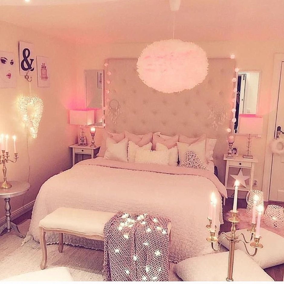 Розовая комната для девушки