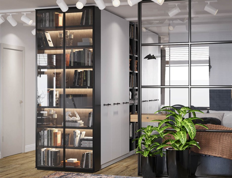 Угловой шкаф-купе в прихожую