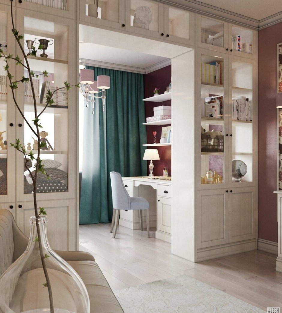 Шкаф-перегородка для зонирования