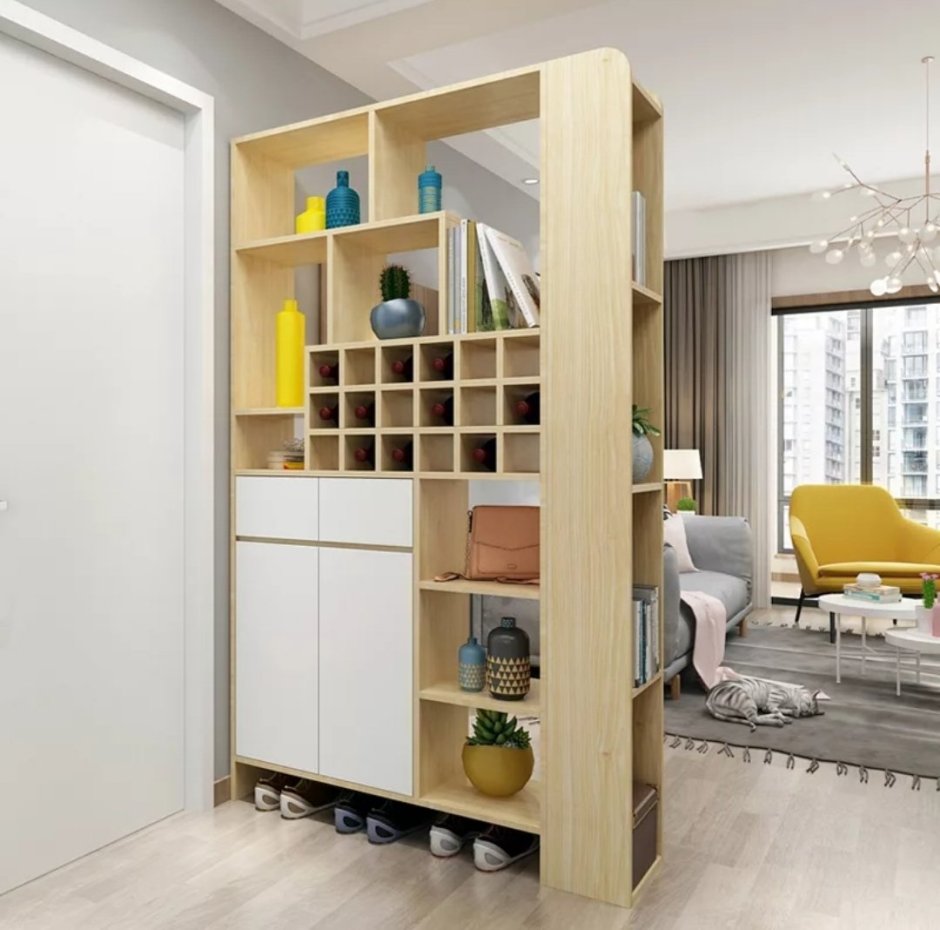 Двухсторонний шкаф купе в прихожую