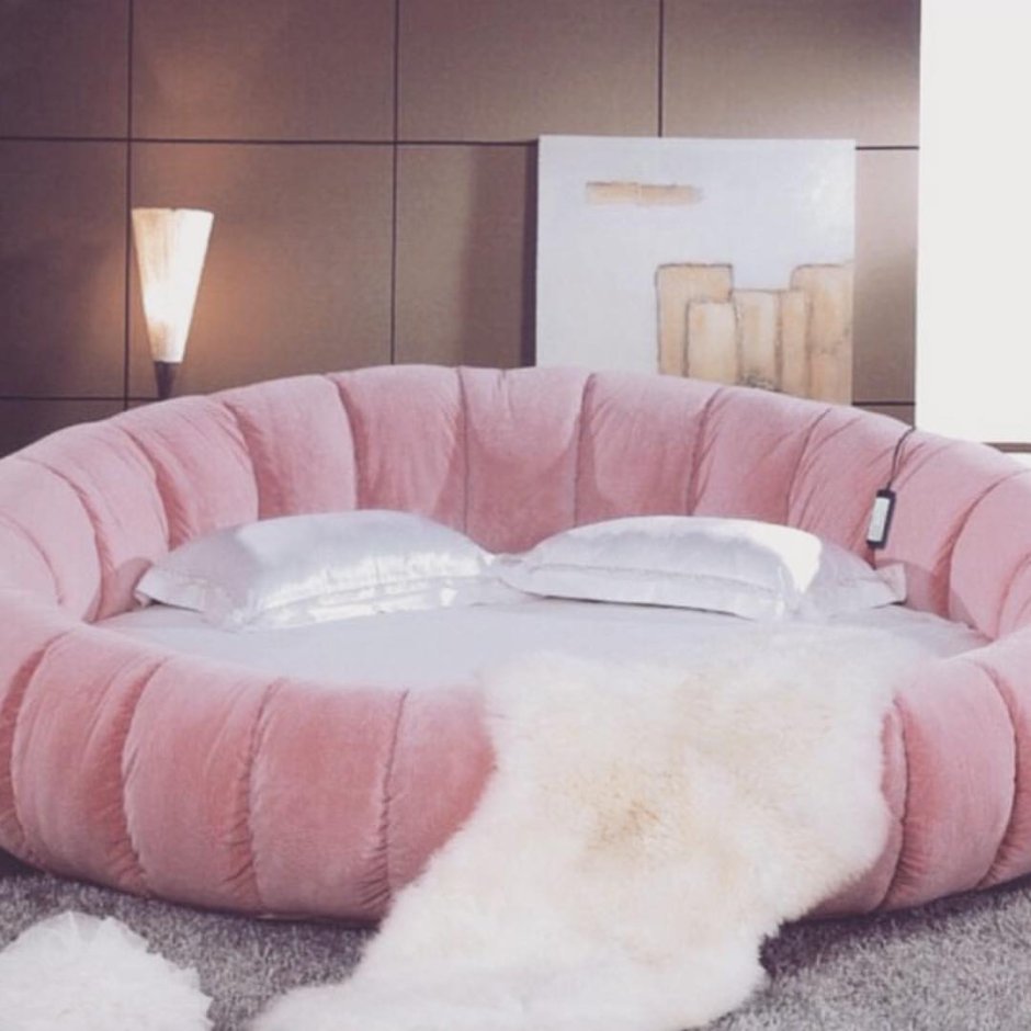 Круглая кровать двуспальная икеа