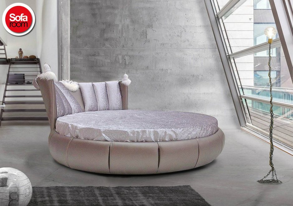 Круглая кровать двуспальная икеа