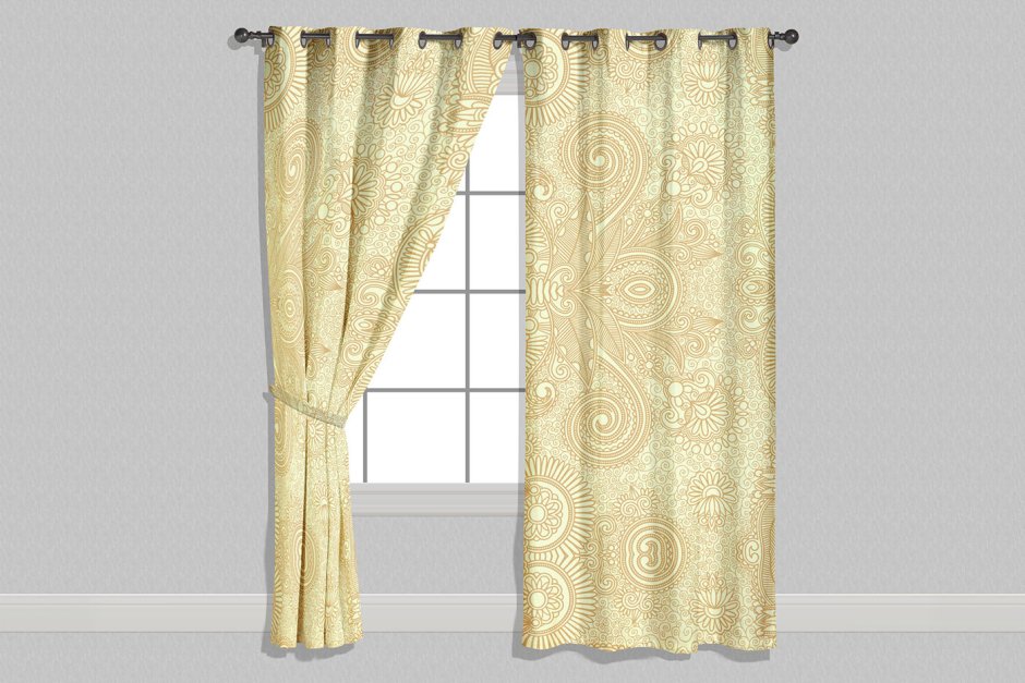 Шторы в детской мокап