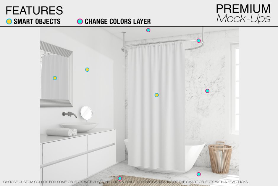 Упаковка для штор мокап