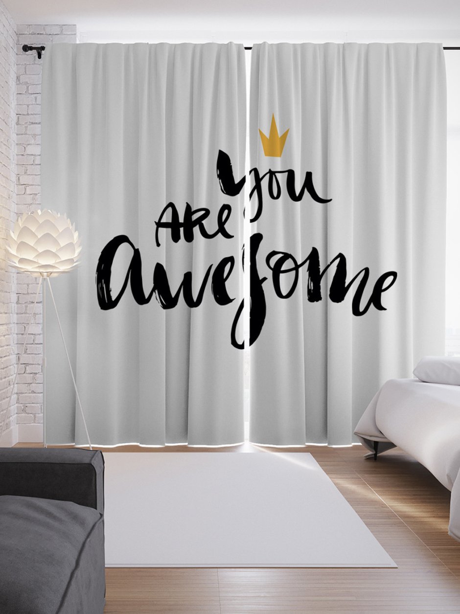 Мокап занавески