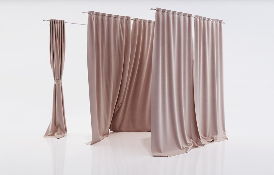 Белые волосы Curtains