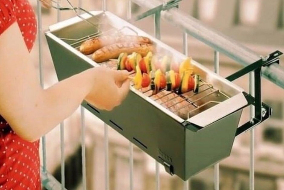 Мангал на балконе