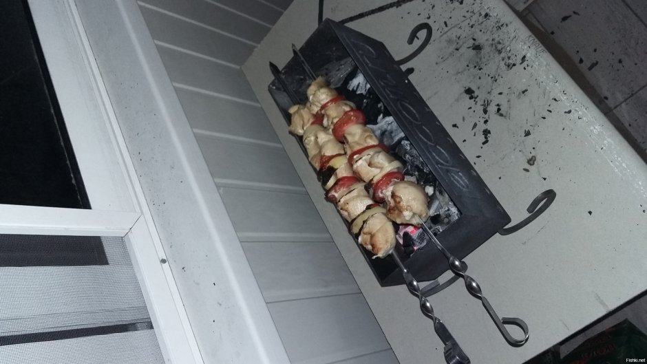 Мангал на балконе