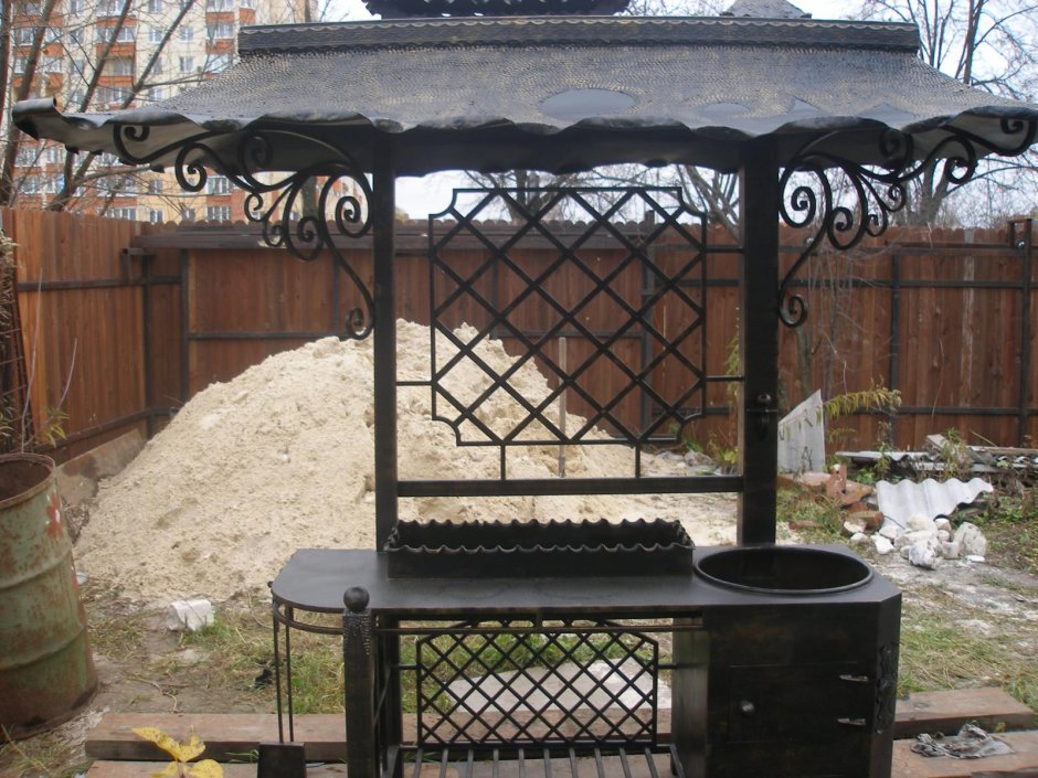 Навесной мангал на балкон
