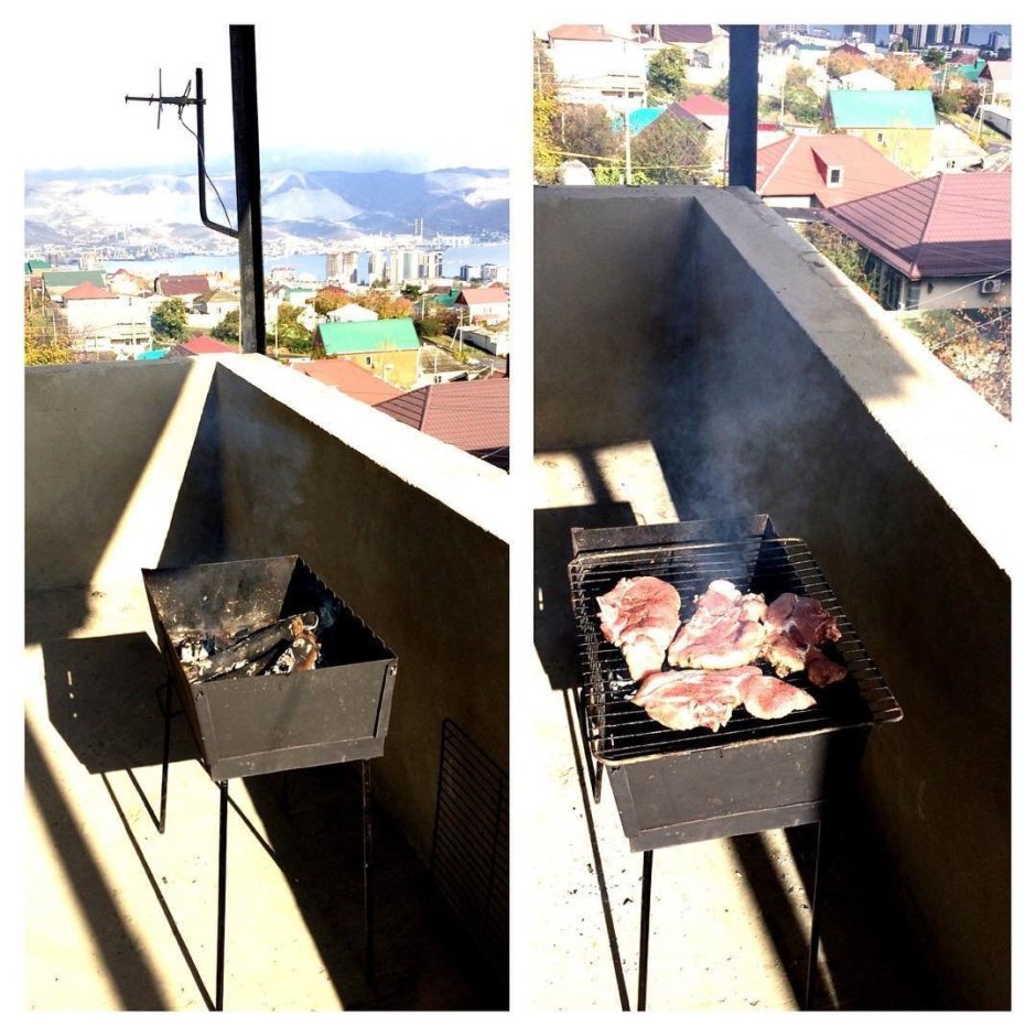 Мангал на балконе