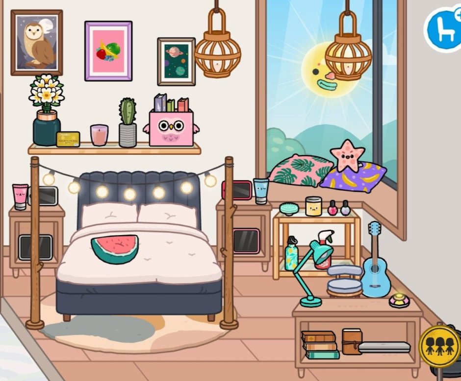 Идеи для комнат в тока бока Эстетика