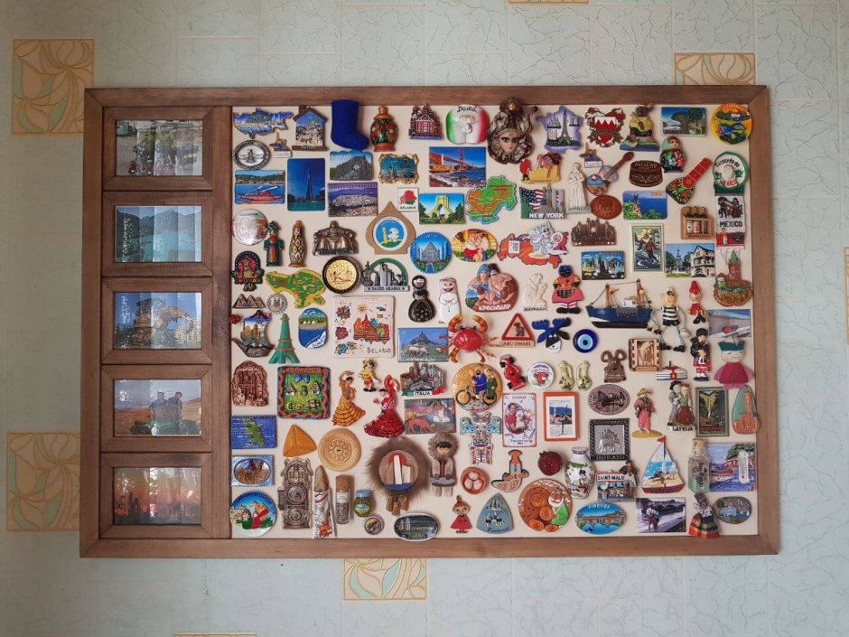 Доска для магнитиков в интерьере