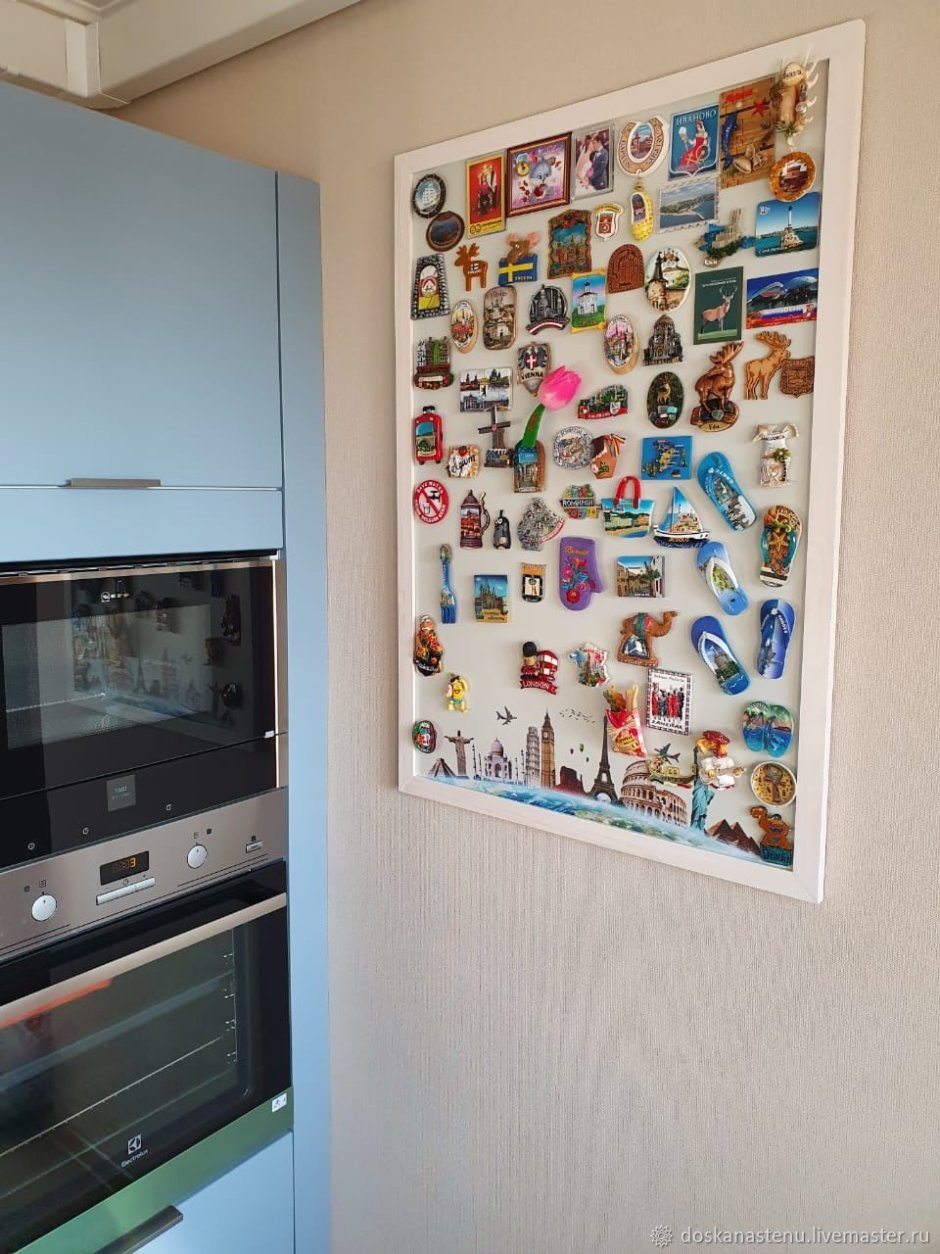 Доска магнитная для магнитиков из путешествий