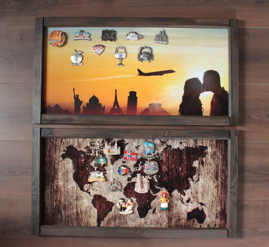 Доска для сувенирных магнитов на стену