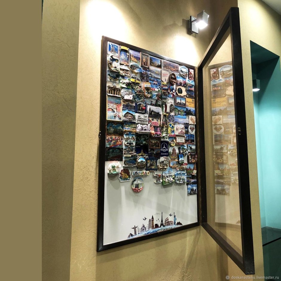 Доска для магнитиков из путешествий