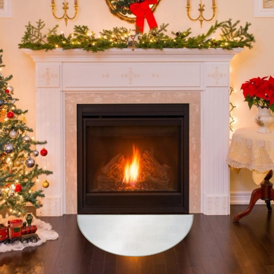 Огнестойкий ковер для камина