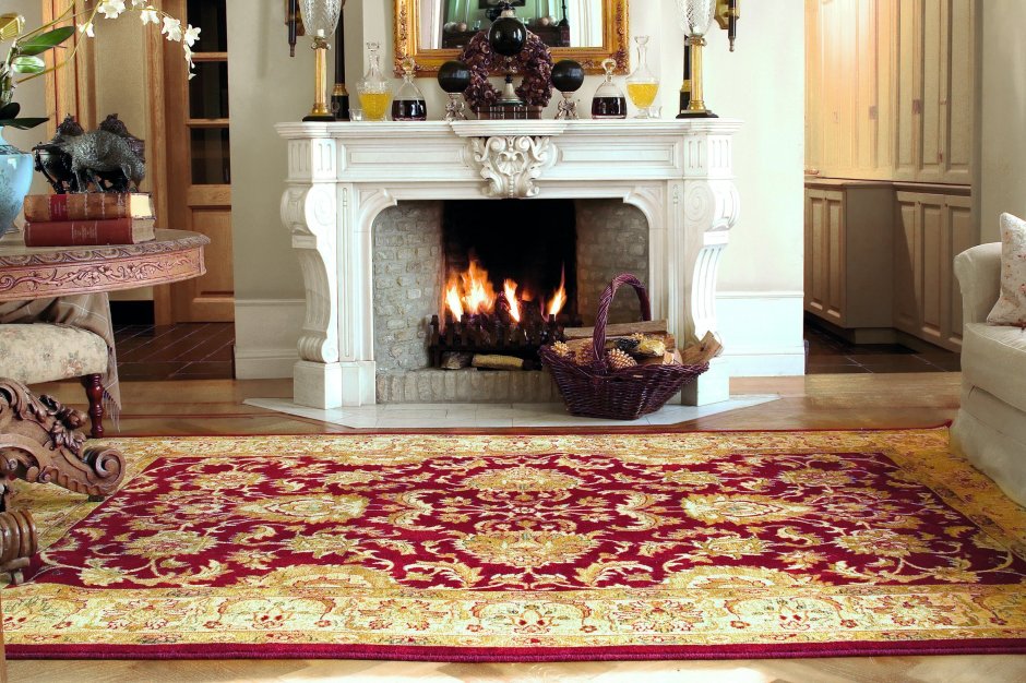 Шерстяной ковер в интерьере