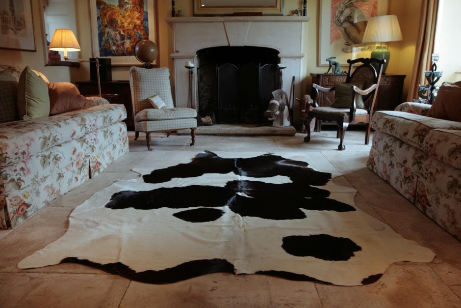 Коровья шкура на пол