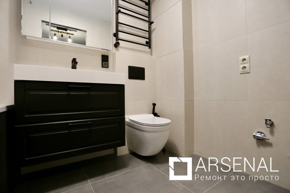 Отделка санузла от застройщика